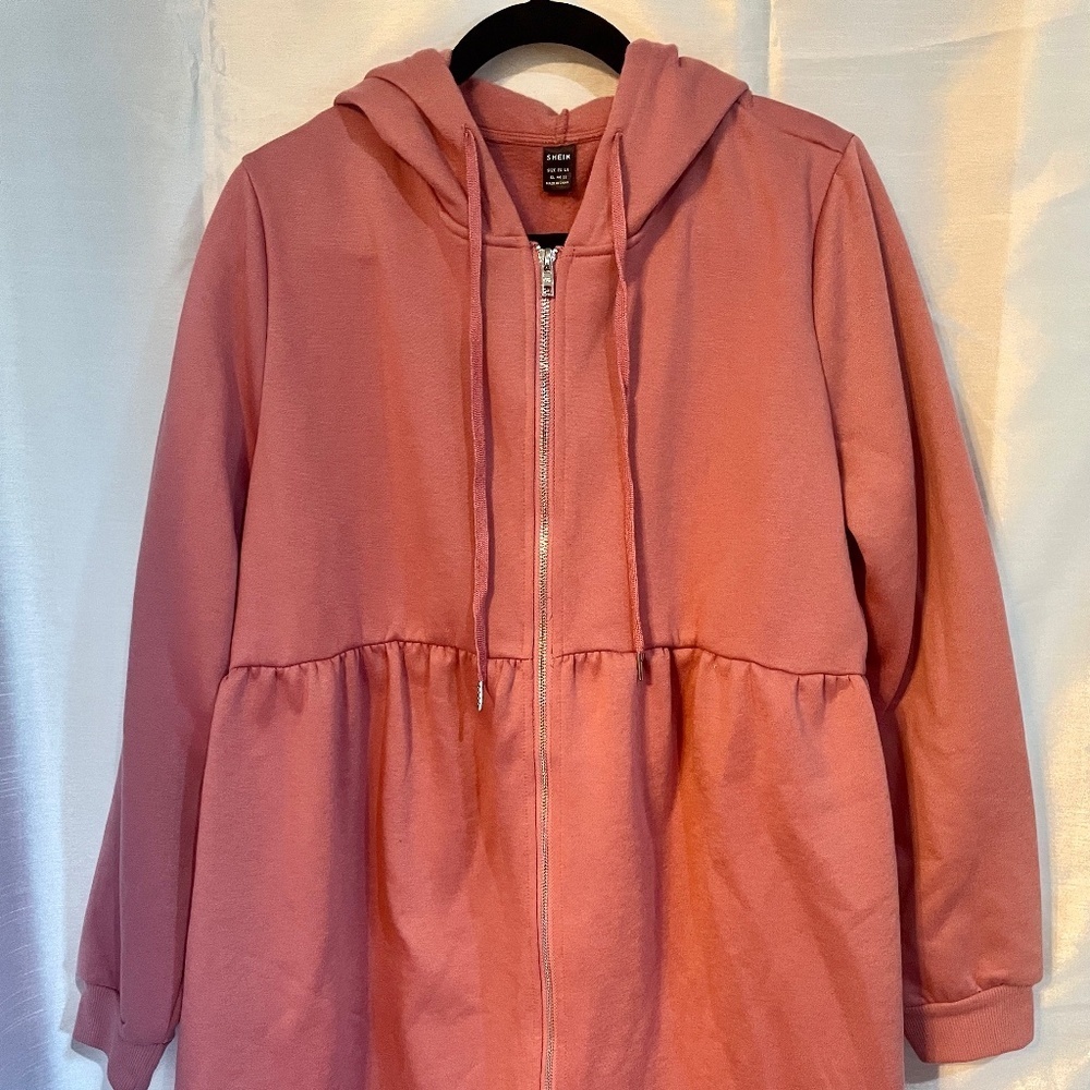 Women’s SHEIN Maternity Zip Up Hoodie Size XL - Picture 1 of 6